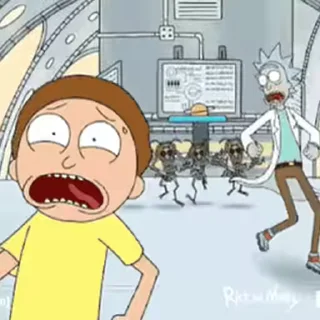 Стікер Rick and Morty 😨