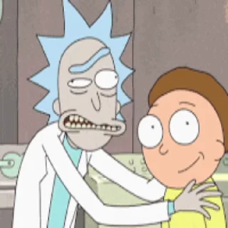 Стикер Rick and Morty 😖