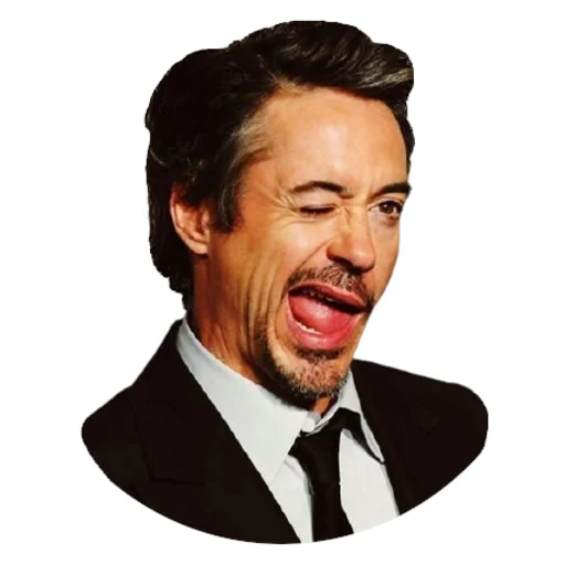 Telegram Sticker «Robert Downey Jr.» 😉