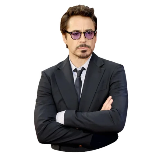 Telegram Sticker «Robert Downey Jr.» 😎