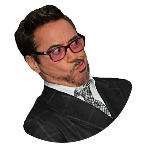 Стикер Telegram «Robert Downey Jr.» 🥴