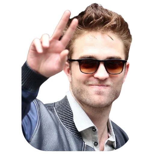 Telegram Sticker «Robert Pattinson» ✌️