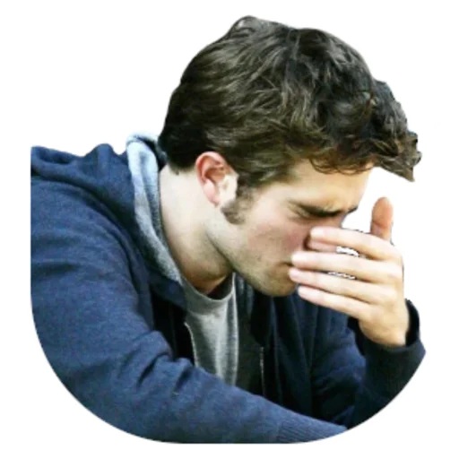 Telegram Sticker «Robert Pattinson» 🤦‍♂