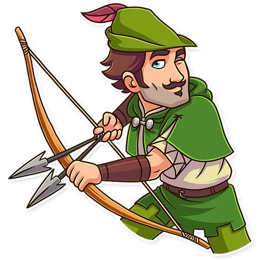Telegram Sticker «Robin Hood» 