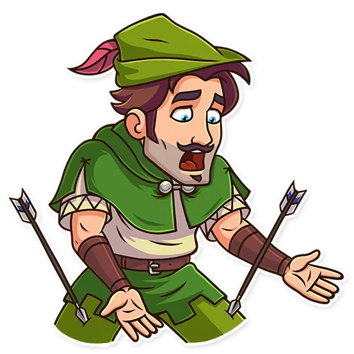 Telegram Sticker «Robin Hood» 