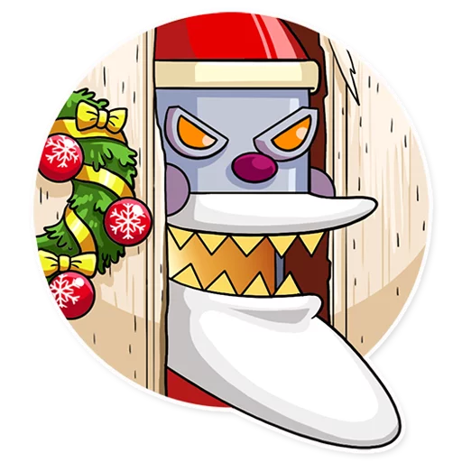 Telegram Sticker «Robo Santa» 👀