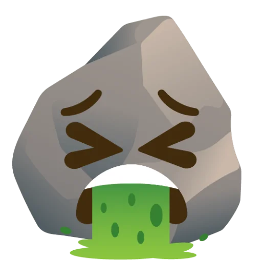 Rock (сделано likeosha) emoji 🤢
