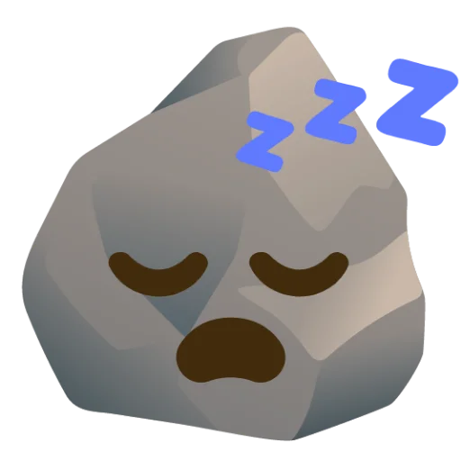 Rock (сделано likeosha) emoji 🫥