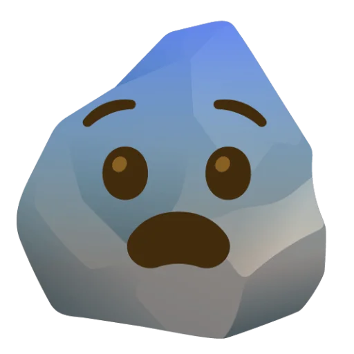 Rock (сделано likeosha) emoji 😰