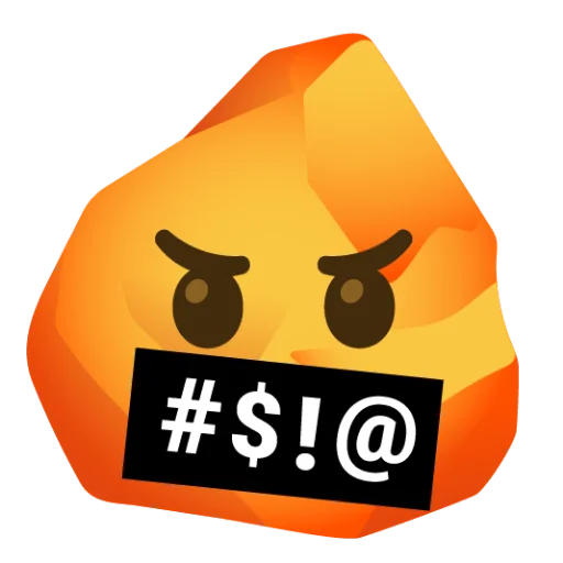 Rock (сделано likeosha) emoji 😡