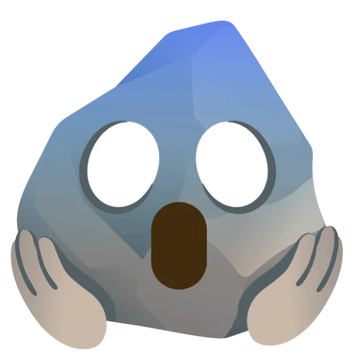 Rock (сделано likeosha) emoji 🫣