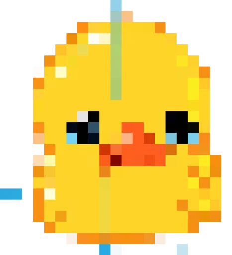 Rofl 8-bit Duck emoji 😰