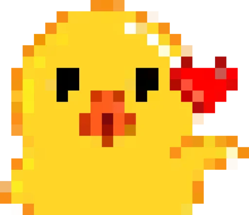 Rofl 8-bit Duck emoji 😍