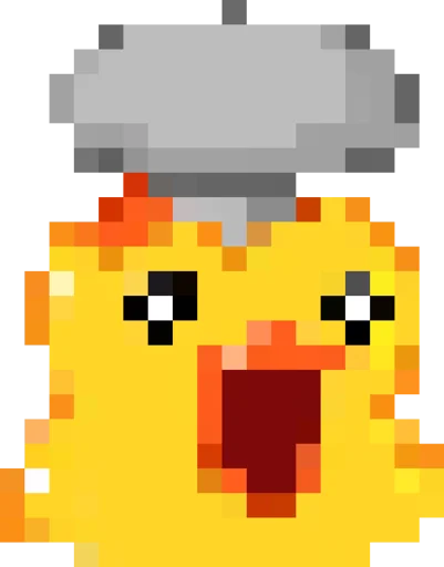 Rofl 8-bit Duck emoji 🤯
