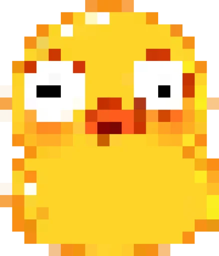 Rofl 8-bit Duck emoji 😳