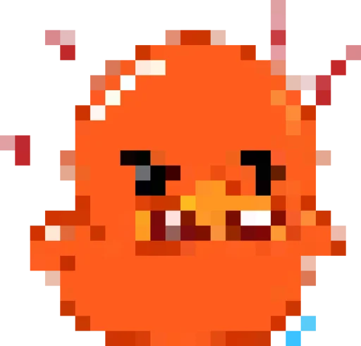 Rofl 8-bit Duck emoji 😡