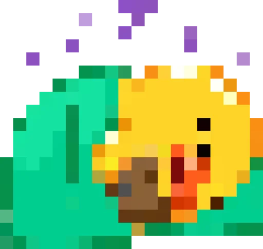 Rofl 8-bit Duck emoji 😴