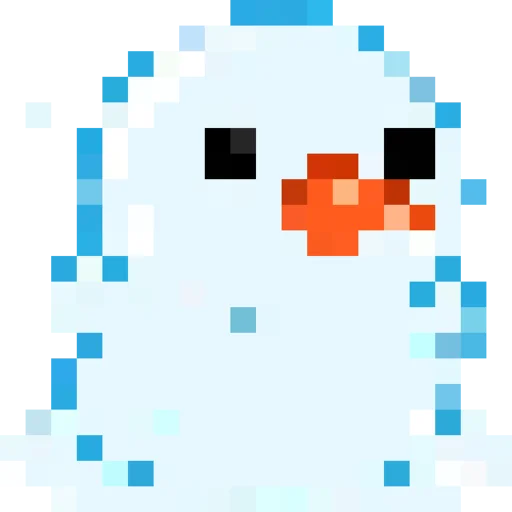 Rofl 8-bit Duck emoji ⛄️