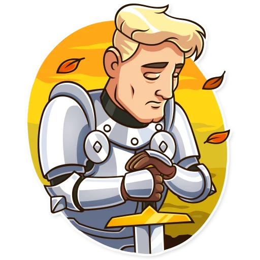Romantic Knight emoji 