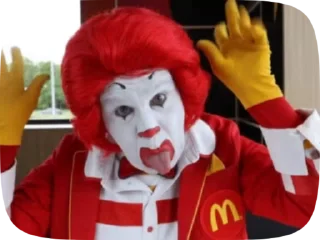 Эмодзи Ronald McDonald Memes 😛