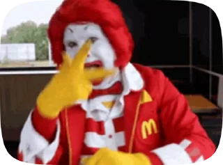 Эмодзи Ronald McDonald Memes ✌️