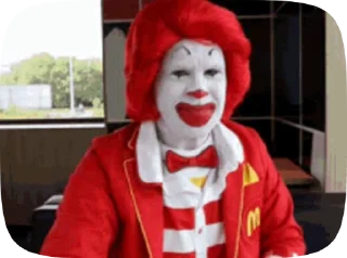Стикер Ronald McDonald Memes 👍