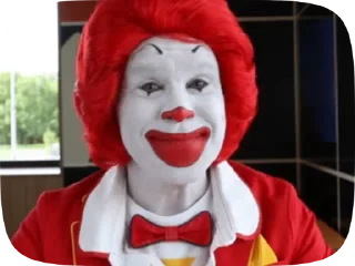 Стикер Ronald McDonald Memes 😏