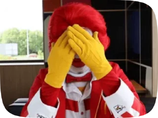 Стикер Ronald McDonald Memes 🫣