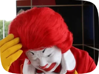 Стикер Ronald McDonald Memes 😣