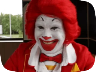 Эмодзи Ronald McDonald Memes 🤪