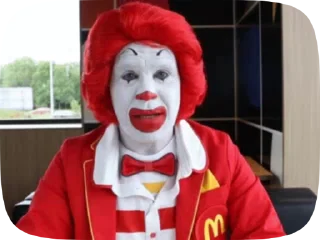 Стикер Ronald McDonald Memes 😱