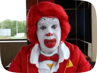 Ronald McDonald Memes stiker 🙄