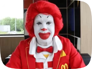 Ronald McDonald Memes stiker 😯