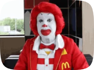 Стикер Ronald McDonald Memes 😱