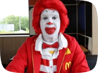 Ronald McDonald Memes sticker 👎