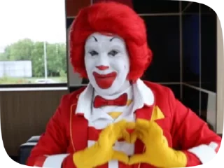 Стикер Ronald McDonald Memes 😘