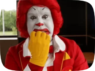 Стикер Ronald McDonald Memes 😬