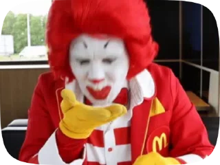 Стикер Ronald McDonald Memes 💋