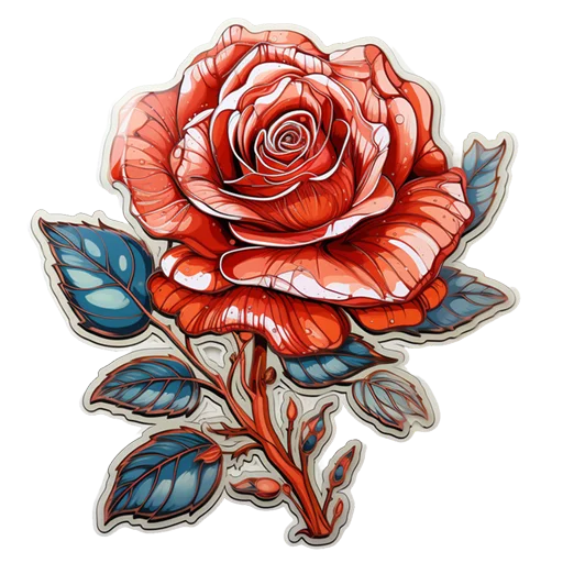 Стикер Telegram «Розы 8 Марта» 🌹