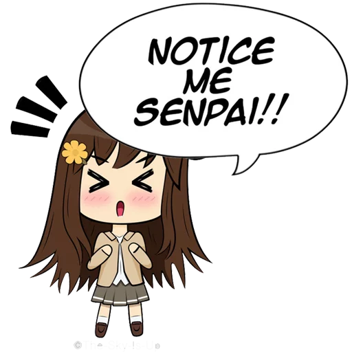 Telegram stiker «Anime Kawaii Meme» 😞