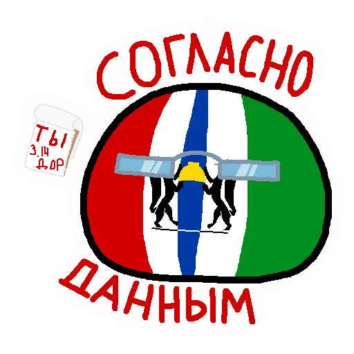 Telegram Sticker «Россия в Countryballs» 🗒