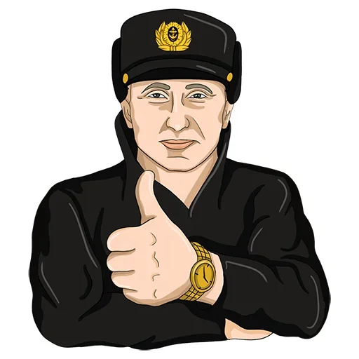 Telegram stiker «Владимир Путин» 👍