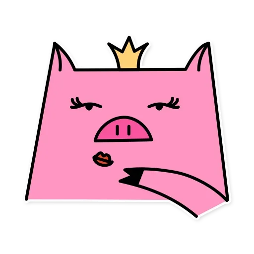 Telegram Sticker «Russian Pig» 😚
