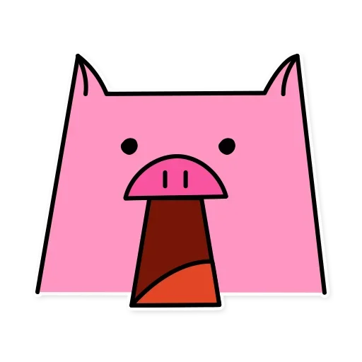 Стікер Telegram «Russian Pig» 😙