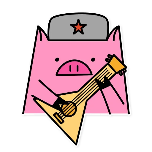Telegram Sticker «Russian Pig» 🤪