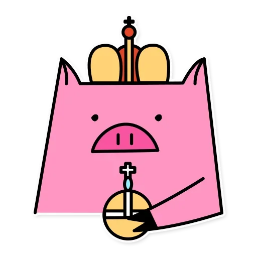 Telegram stiker «Russian Pig» 😗