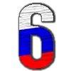 Telegram emojisi «Russian Font» 6️⃣