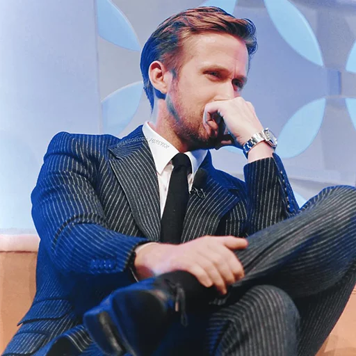 Telegram Sticker «Ryan Gosling» 🤔