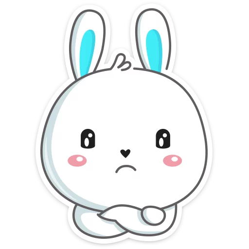 Rabbit emoji 😑