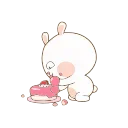 Rabbit Love emoji 🍰